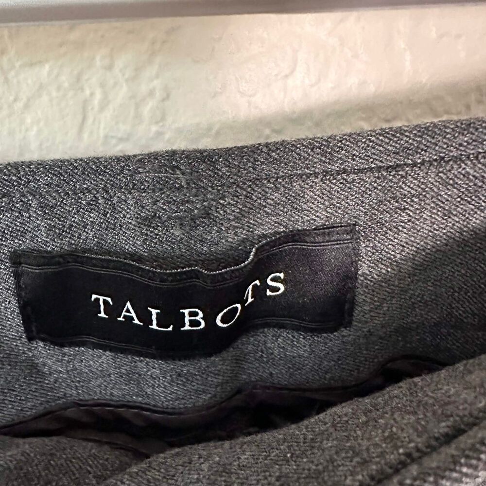 Talbots Barely Boot Dress Pants Size 2 Charcoal Gray Trousers Stretch Workwear - Picture 4 of 5